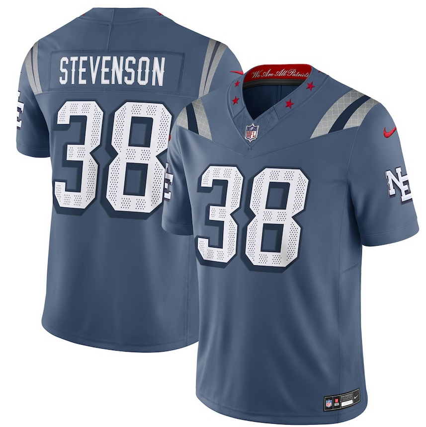 Men New England Patriots #38 Stevenson Nike 2025 Rivalries blue Limited Jersey